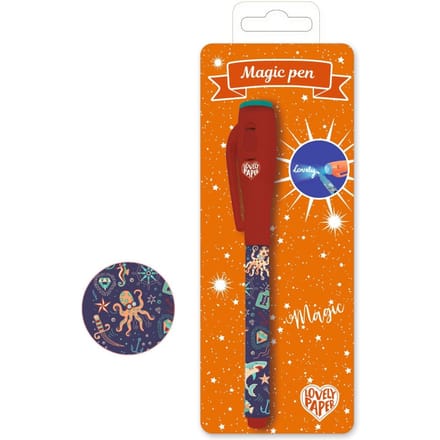 Djeco Steve Serie - Magische Pen - Onzichtbare Inkt - UV Licht - Rood