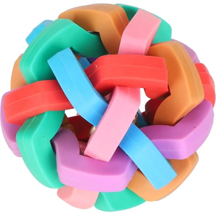 Jouet pour Chien Chiot Coloré Doux Couinant Jouet pour Chien avec Intérieur Jouets Interactifs pour Animaux de Compagnie