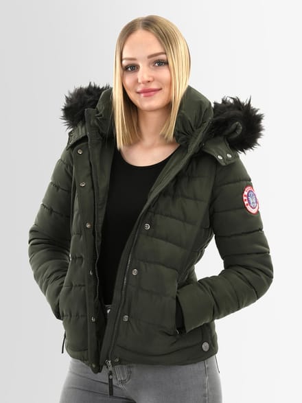 Navahoo Dames Winterjas Chloe – Getailleerd Met Afneembare Capuchon & Elegant Bont