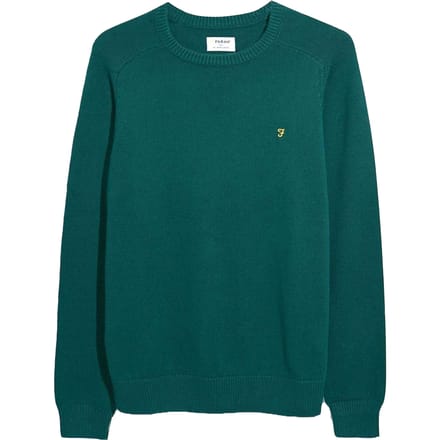 Farah Heren Kingsbury Crew Hals Sweatshirt (Groen)