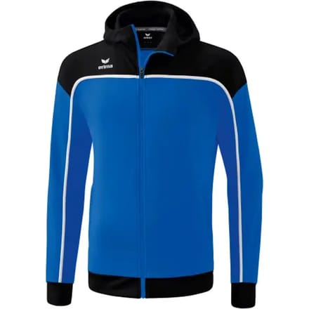 Erima Change Trainingsjack Met Capuchon Kinderen - Wit / Zwart / New Royal | Maat: 128