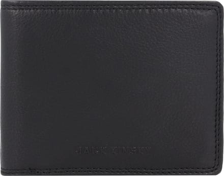 Jack Kinsky Brisbane Portemonnee RFID-bescherming Leer 13 cm - Jongens - Horizontaal - schwarz