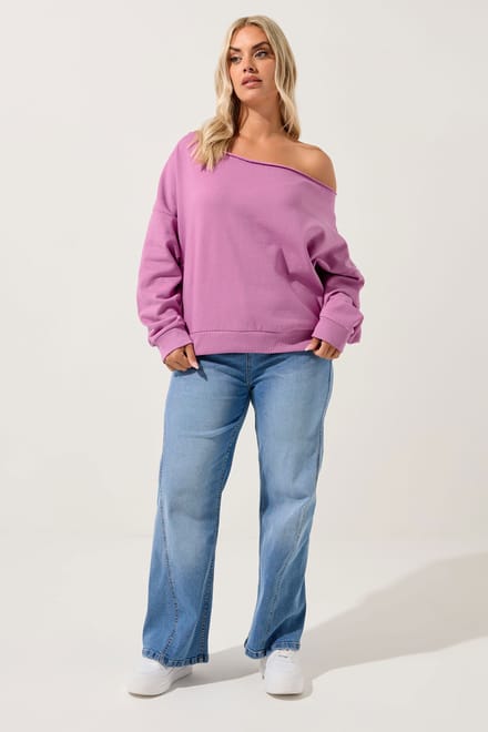 Yours Roze Offshoulder Sweatshirt Size 50-52