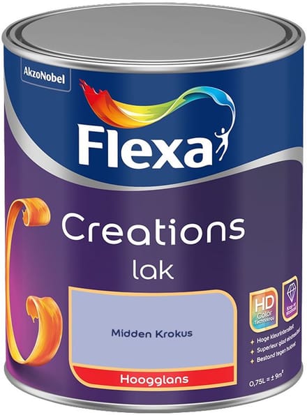 Flexa - Creations Lak Hoogglans - Midden Krokus - Mengverf - 750 Ml
