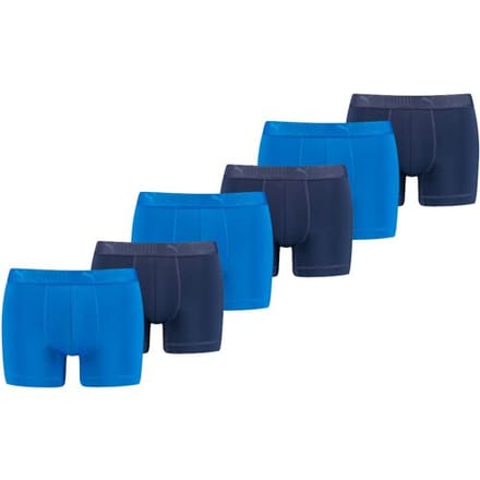 Puma Sport Boxershorts - Microfiber - Heren - 6-pack - Blauw - Maat M