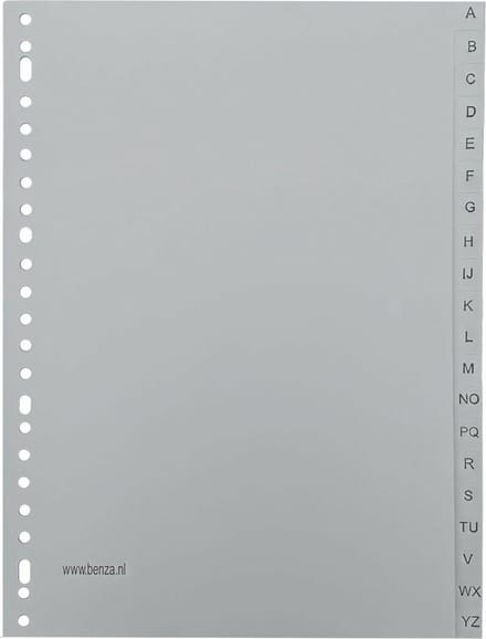 Benza Tabbladen ABC, Alfabet (A t/m Z) A4 (23 rings)