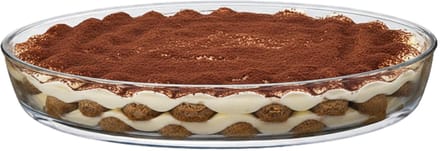 Alessandro Ovenschaal - 4 liter - 39 x 28 x 7 cm - glas - vaatwasser bestendig - transparant