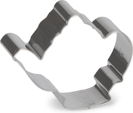 uitsteekvorm Theepot 7 cm RVS zilver