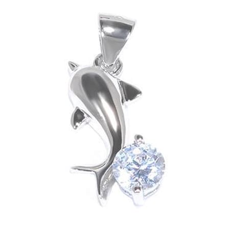 Blinx Jewels Zilveren Hanger Dolfijn Steen Zirkonia