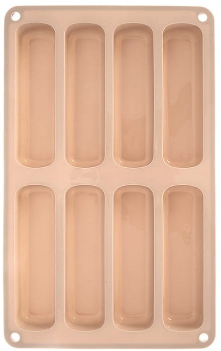 Vingervorm Silicone Beige 28x17x2 cm - Bakvorm voor Lange Vingers - Chocolade