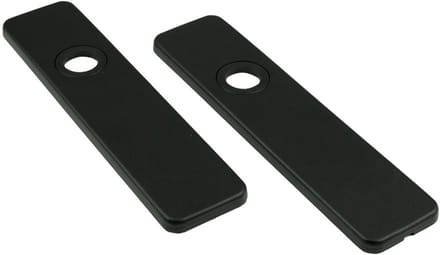 Ami Kortschild - rechthoekig - 185x44x6,5mm - blind - aluminium - gitzwart