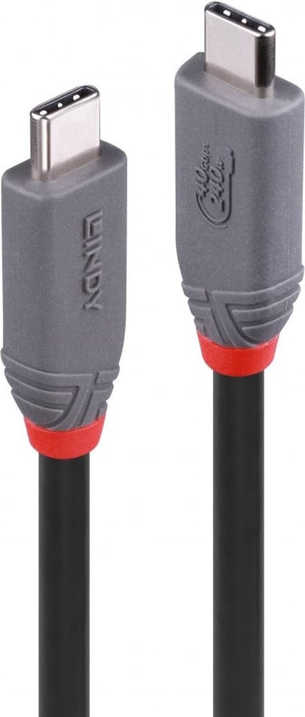 Lindy 36957 USB-kabel USB4 Gen 3x2 1,5 m USB C 40 Gbit/s 240 W Zwart