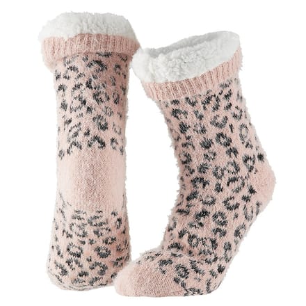 Dames huissok - Fake bont - Roze - 36/41
