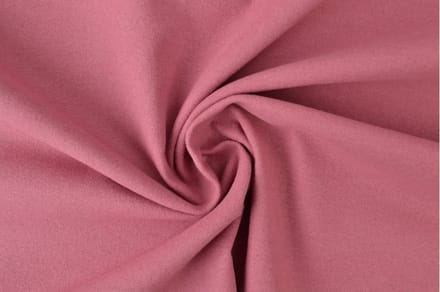 Molton stof - Donker oud roze - 1 meter - Per meter - 150cm breed