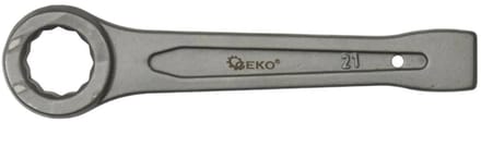 GEKO Ringsteeksleutel - 21mm - Voor zwaar werk - Chroom-vanadium staal
