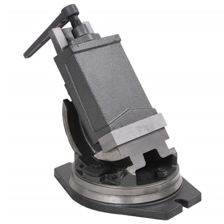 vidaXL - Bankschroef - met - 2 - assen - kantelbaar - 160 - mm