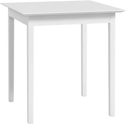 HOMCOM - eettafel - van dennenhout - 75L x 75B x 76H cm - wit