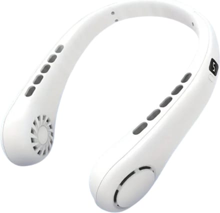 Bovista Nekventilator - Draagbare Gezichtsventilator - Neck Fan - Met Koeling - Hals - Hoofd - Wit - Nek Koeling