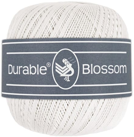 Durable Blossom - 310 White - Verfijnd Gemerceriseerd Katoen Garen