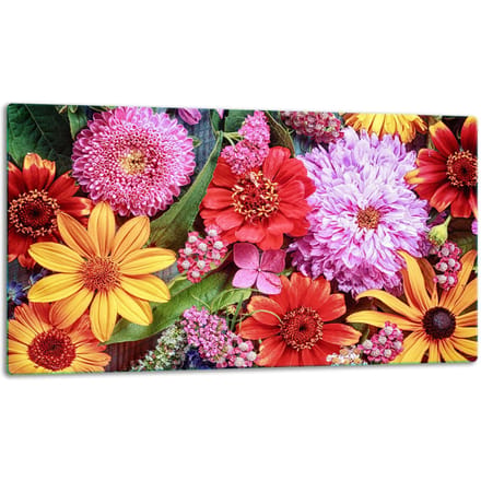 TMK ArtDeko - Snijplank - Glas - 52x30cm - Kleurrijk Design