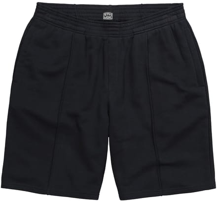 STHUGE - Heren - Sweatbermuda elastische band naad op de pijp - Zwart - Maat L