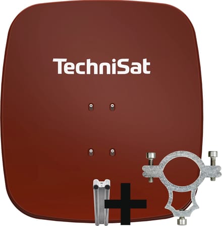 TechniSat 2465/1444 - Satellietschotel - 65 cm - Inclusief AZ Beugel - Rood