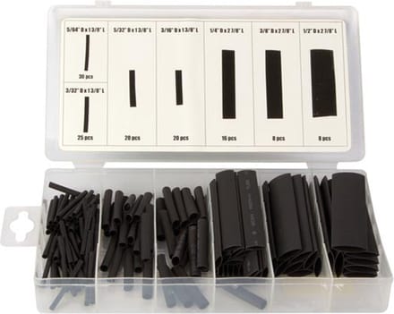 Toolland HAS07 Krimpkous assortiment Zwart Krimpverhouding:2:1 1 set(s)