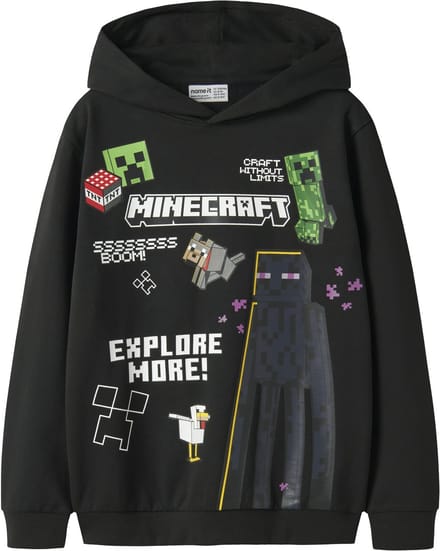 NAME IT - NKMJU MINECRAFT NREG SWE WH NOOS BRU BFU - Jongens - Sweaters