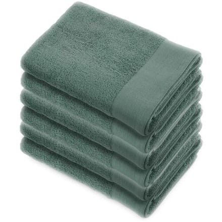 Walra Soft Cotton Handdoek 60 x 110 cm 550 gram Legergroen - 6 stuks