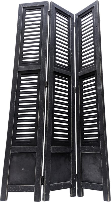 Shutter zwart old Dutch 118 cm - Raamscherm robuust hout | Inspiring Minds