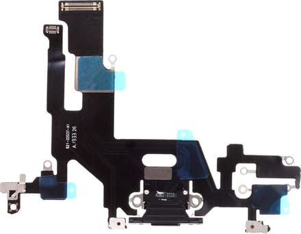 Geschikt voor iPhone 11 dock connector - zwart
