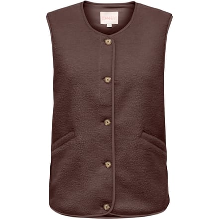 regular fit bodywarmer in teddystof model 'BABY'