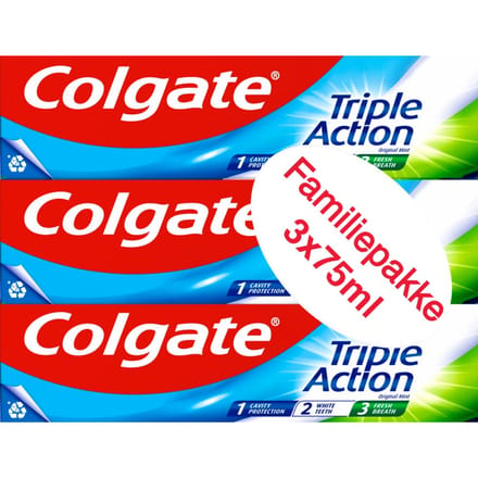 Colgate Toothpaste Triple Action 3 st