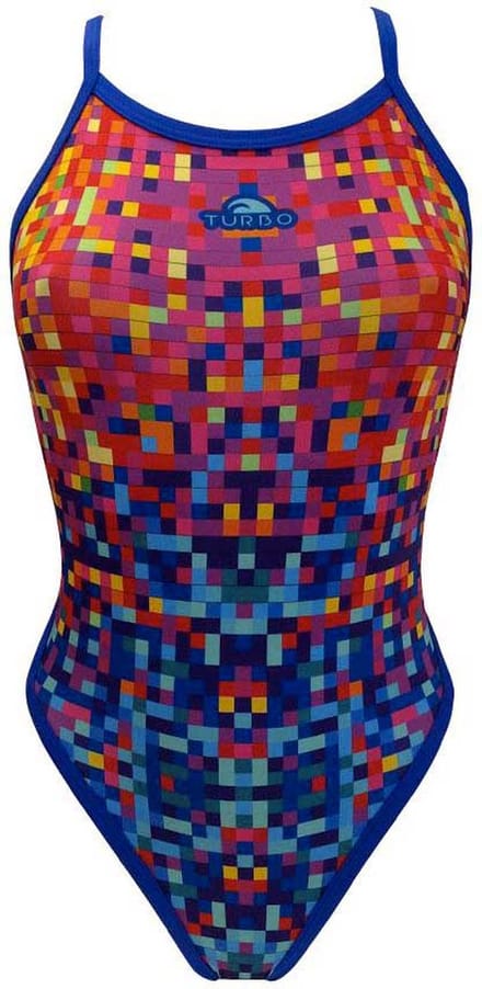 Turbo Pixels Revolution Zwemkleding Veelkleurig S Vrouw