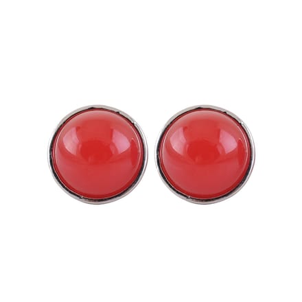 Behave - Oorbellen - Rood - 1.3 cm doorsnede