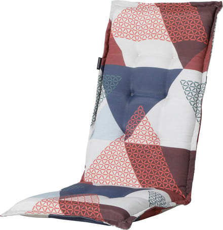 Madison - Tuinkussen - Universeel - Hoge Rug - Triangle Blue - 123x50cm - Blauw