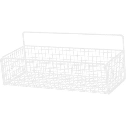 Étagère de Rangement Murale Multifonctionnelle Portable en Fil de Fer Panier pour Salle de Bain Cuisine Blanc blanc