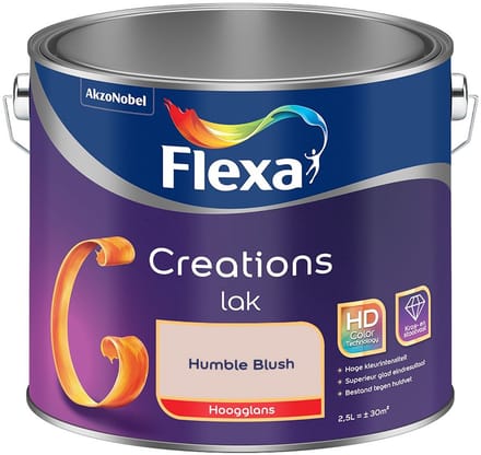 Flexa - Creations Lak Hoogglans - Humble Blush - Mengverf - 2,5 L