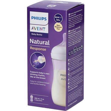 Philips Avent babyfles Natural Response 260ml flow 3 - SCY903/01 Transparant unisex