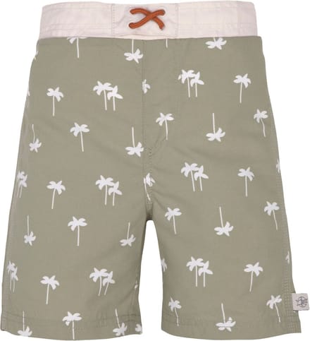 Lässig - UV-Boardshorts voor baby's - Palmen - Olijf - maat 74-80cm