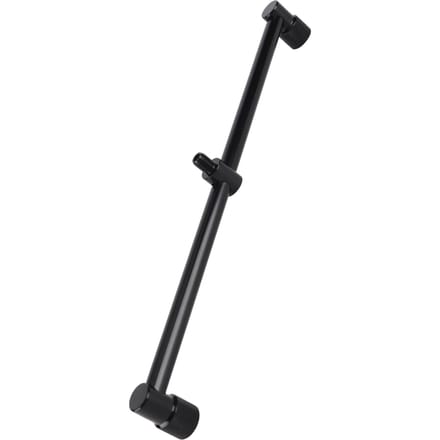 2-hoofdige Aluminiumlegering Buzz Bar voor Vishengels Dwarsbalk Beugel Visaccessoires 25cm / 9.84in black