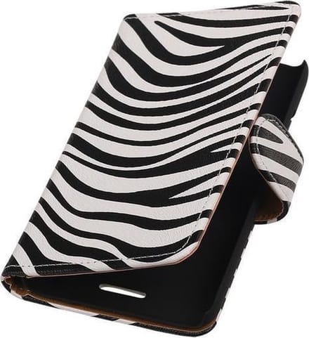 HTC Windows Phone 8X - Zebra Booktype Wallet Hoesje