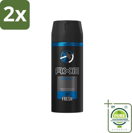 Axe - Deodorant Bodyspray - 48hrs Fresh - Anarchy for Him - 150 ml - Voordeelverpakking - 2 stuks - Axe Anarchy for Him - Deodorant bodyspray