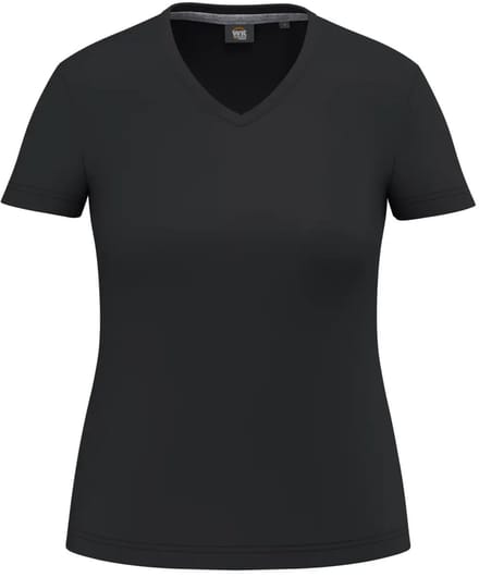 Duurzame V-hals antibacteriële t-shirt voor dames WK. Designed To Work