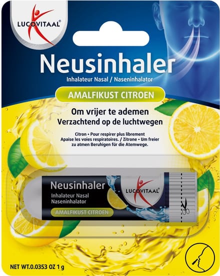 Lucovitaal Neusinhaler Amalfikust Citroen 1g