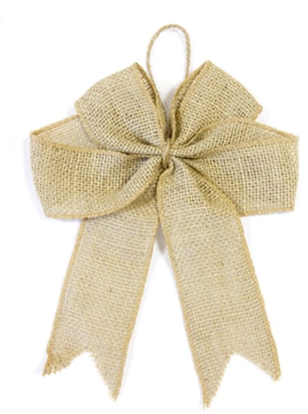 HOBI - Juten strik 20cm landelijke decoratie