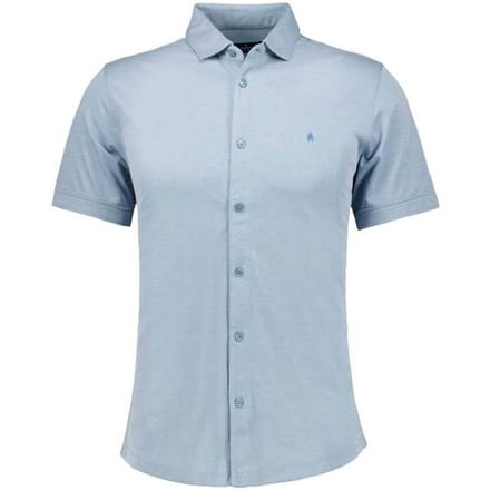 Ragman Overhemd Soft Knit Easy Care Short Sleeve Solid Color Mint Blue / male