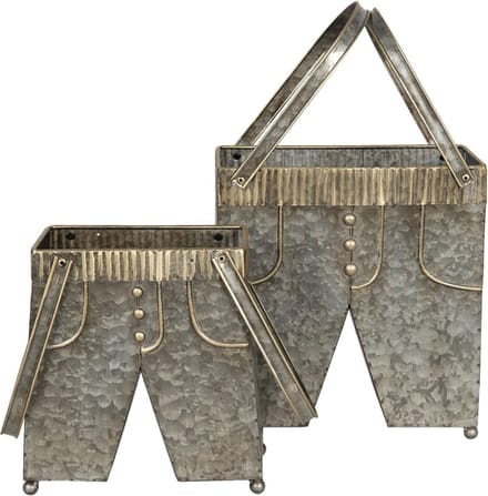 Clayre & Eef Planthouder 28x15x30/50 cm Grijs IJzer