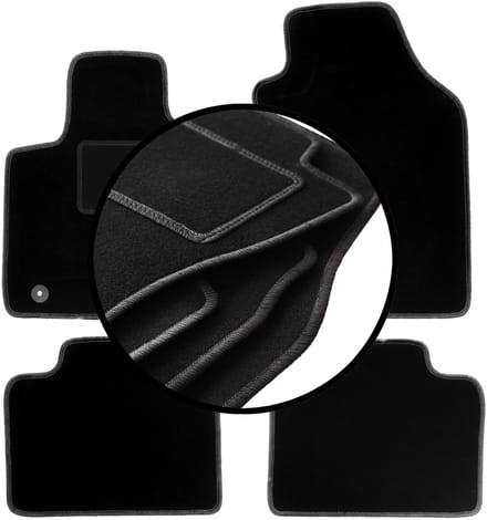 Complete set veloursmatten voor: Lancia Ypsilon III hatchback (2011-)