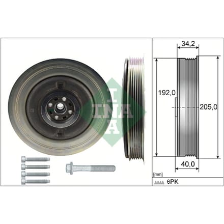 Schaeffler Ina Riemschijvenset, krukas INA 544 0504 20